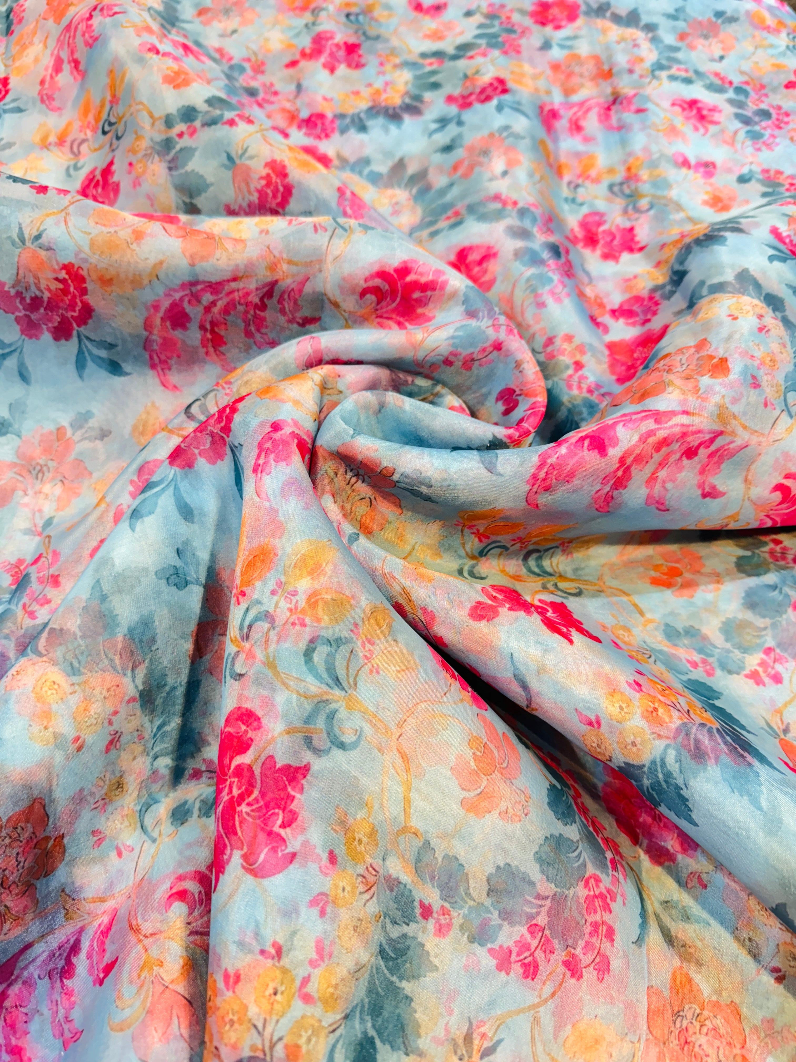 Supercool Luxury Organza Prints Fabric Forever