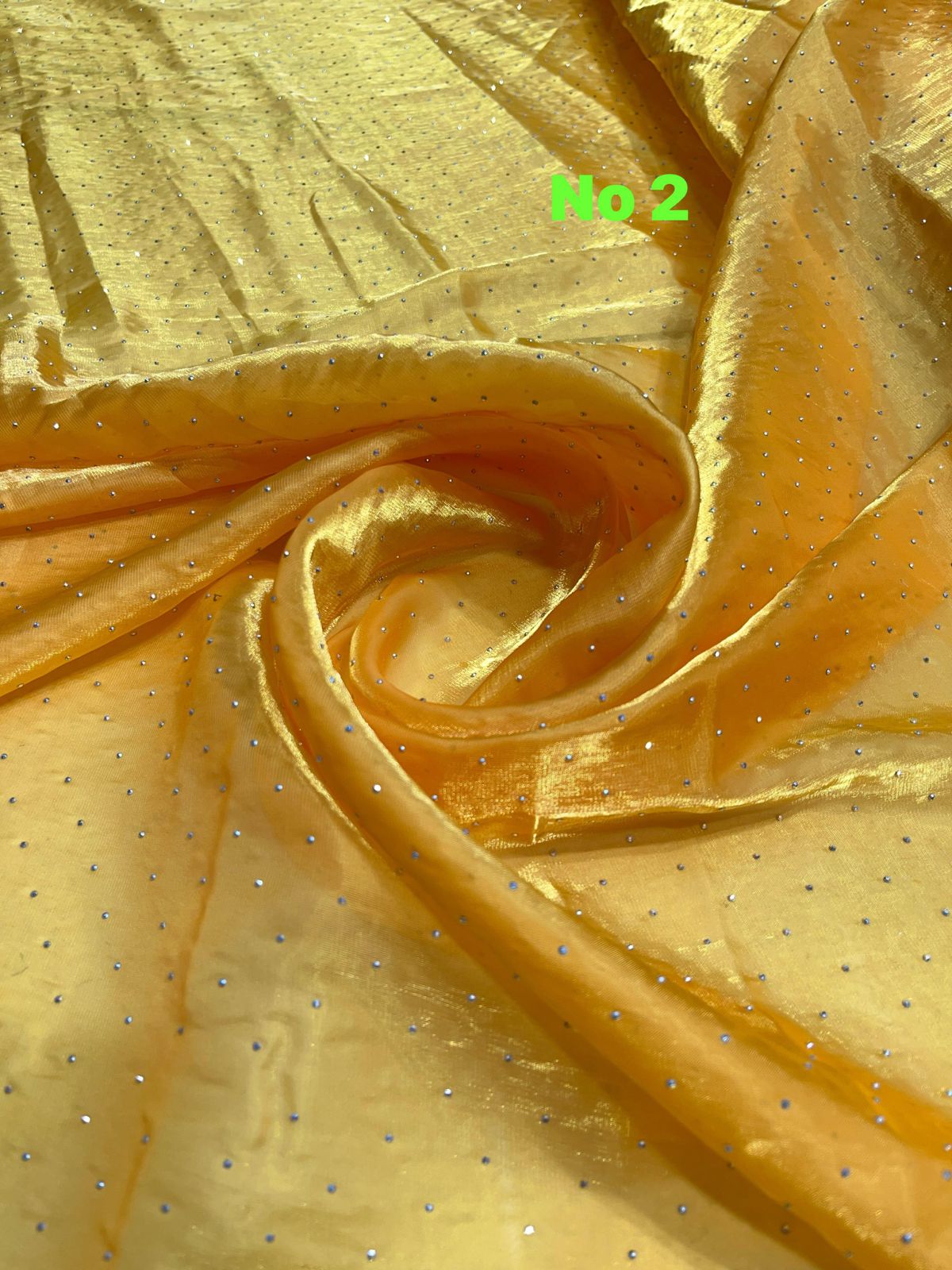 Organza Tissue With Siroski Work 54 inch width