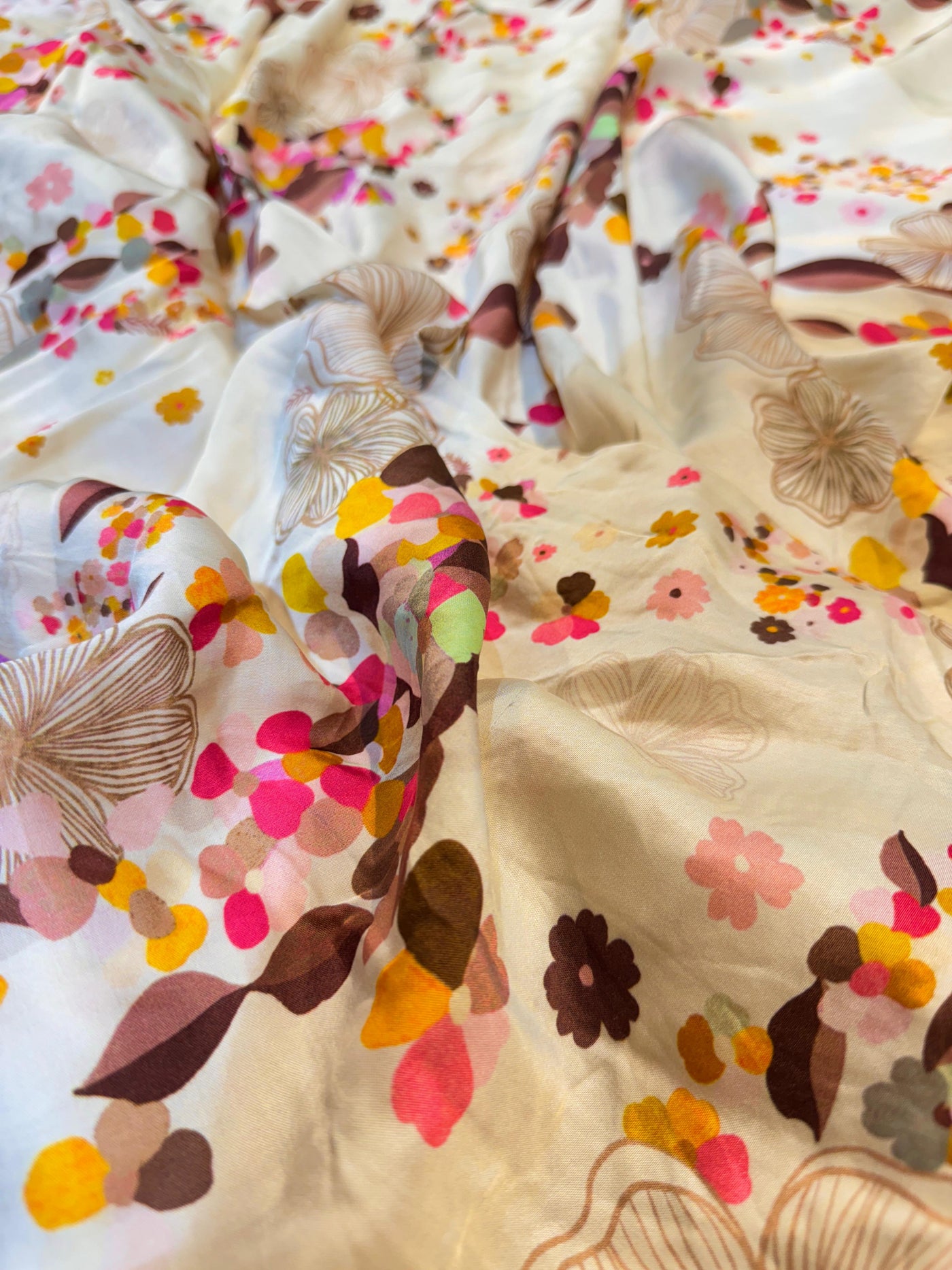 Pure Viscose Modal Satin prints 44 inch width