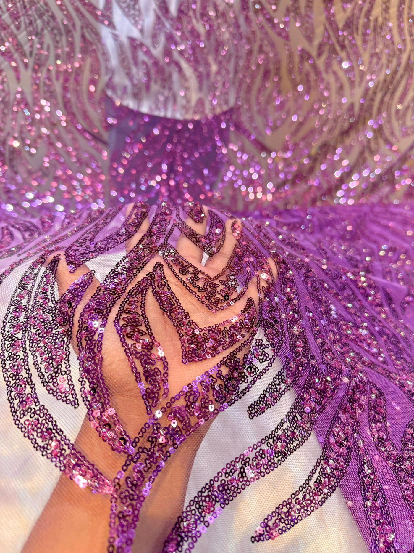 Azmi Imported Net Handwork Embroidery 54 inch width