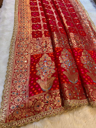 Sheeshmahal Pure Georgette Handwork Dupatta 2.35 meter length