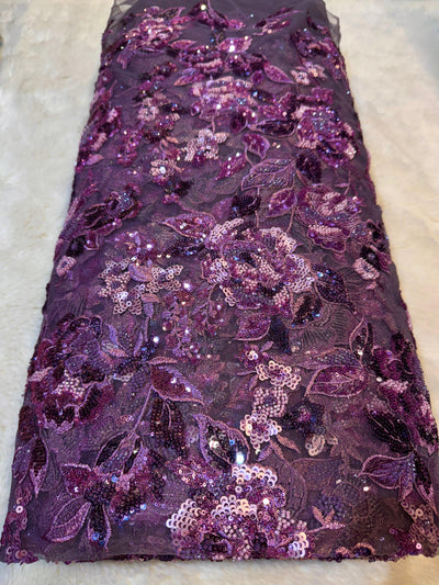 Imported Handwork Net Embroidery 54 inch width Dusty Shades
