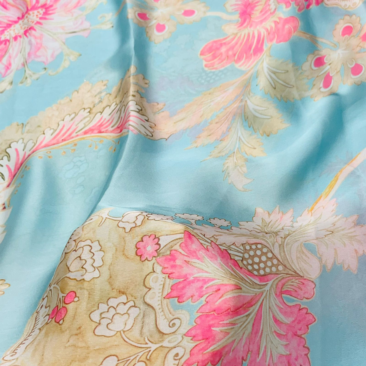 Satin Georgette Floral Print 44 Inch width