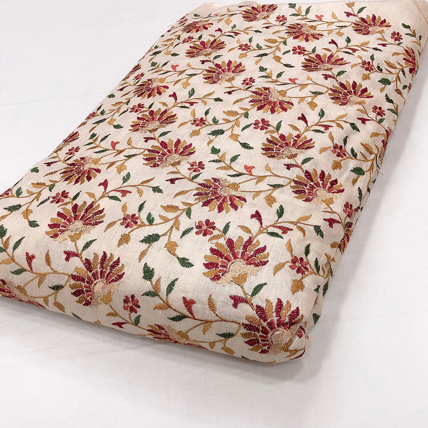 Pure Munga SIlk Natural Munga silk,Ivory shade 44 Inch width
