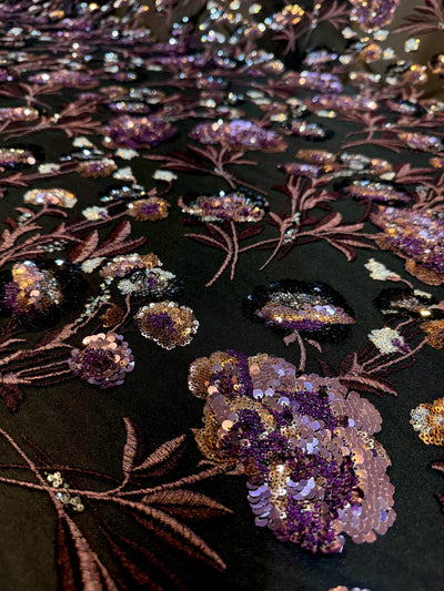 Elly Handwork Net Embroidery Cutdana and Sequins work  54 Inch Width