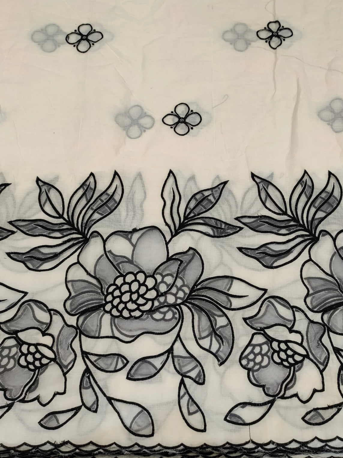 Pure Cotten Cutwork Embroidery 50inch width