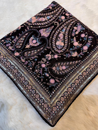 Neer Georgette Kashmiri Stoles With Paisleys