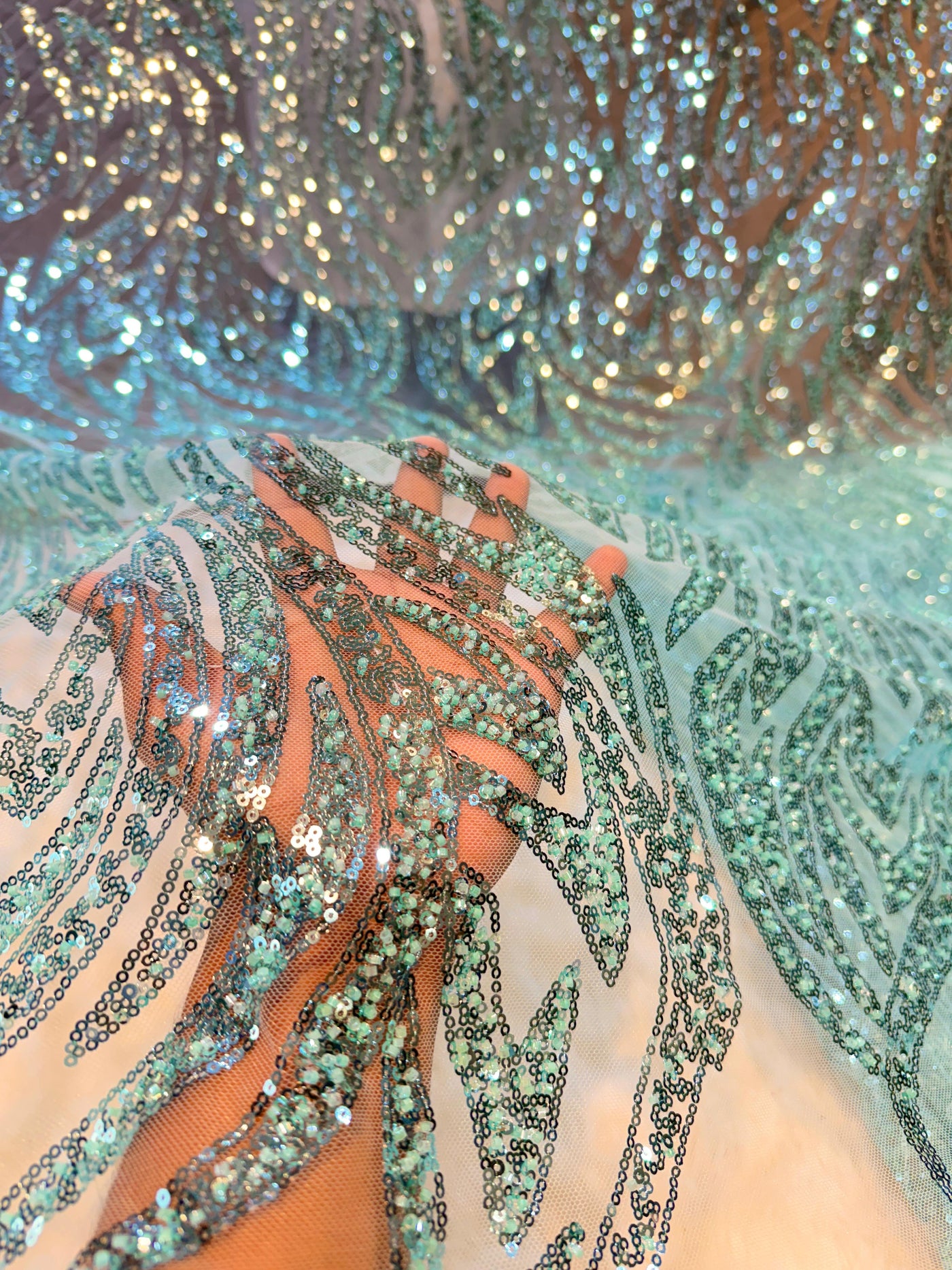 Azmi Imported Net Handwork Embroidery 54 inch width