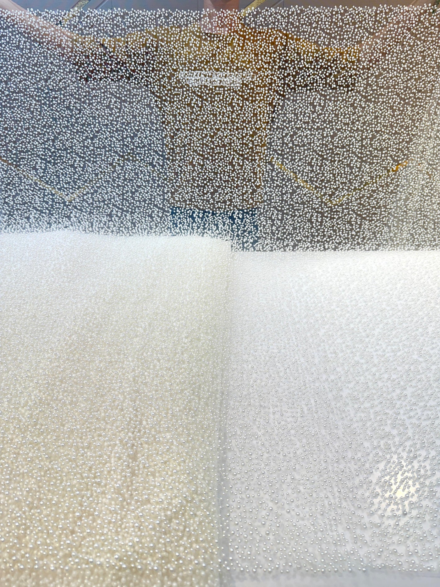Imported Handwork Net Embroidery With Scattered Pearls Work 54 inch width