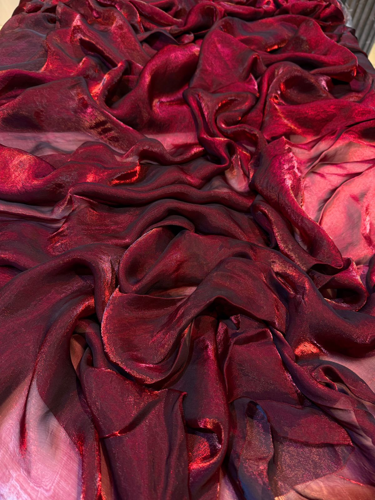 Supersoft Two Tone Satin Organza Fabric 44 inch width