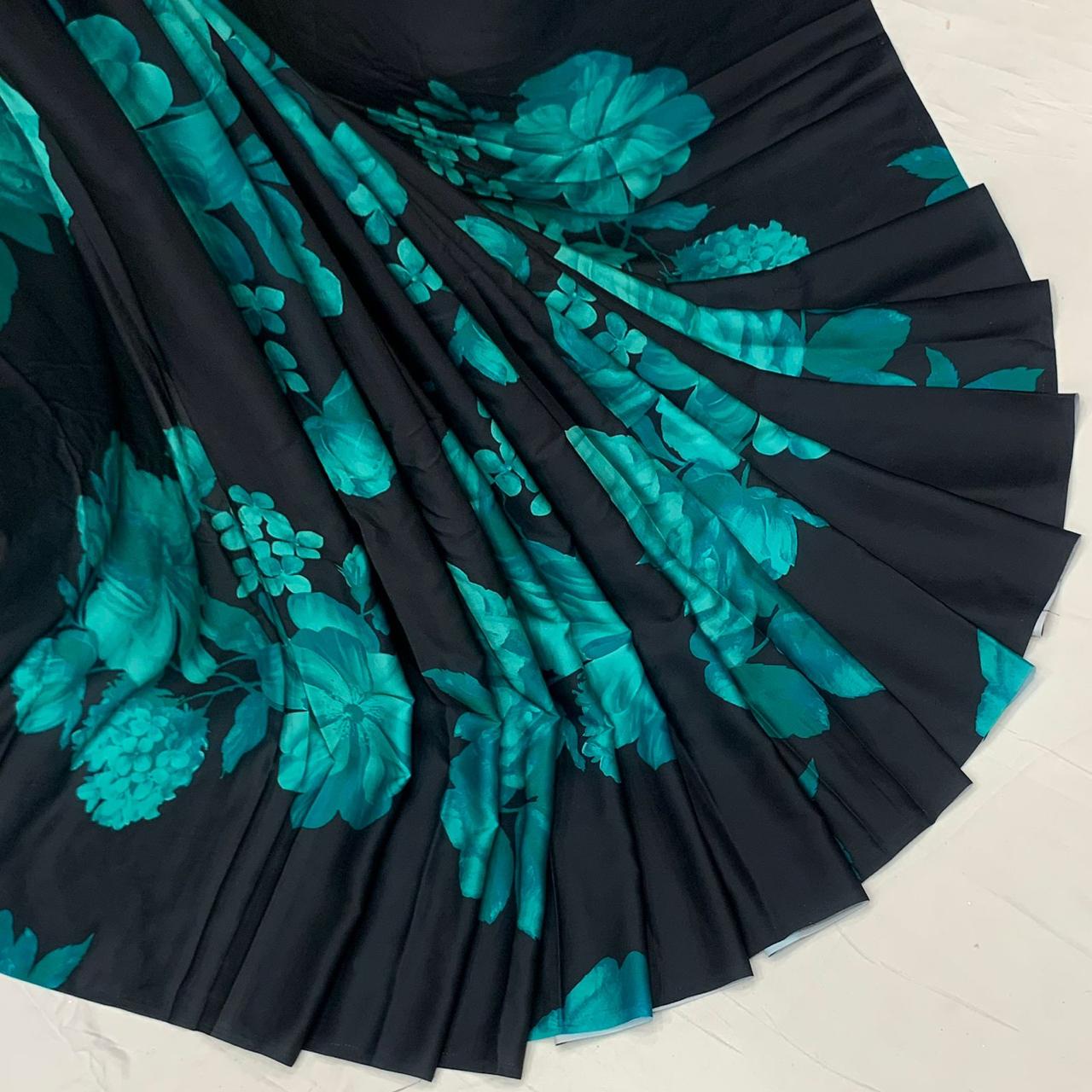 Satin Georgette Floral prints 44 Inch width