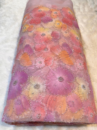 Fida Applique Handwork Net Embroidery 54 inch width