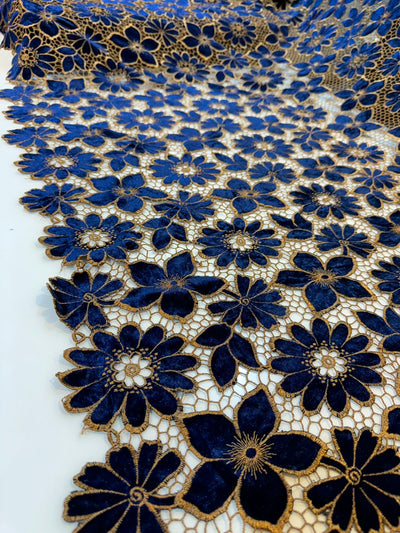 Korean Velvet Cutwork 50 inch width