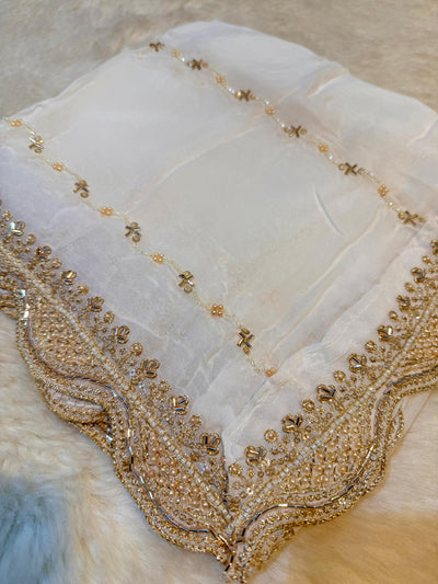 Mehz Pure Viscose Georgette Dyeable Dupatta (2.40 Meter length)