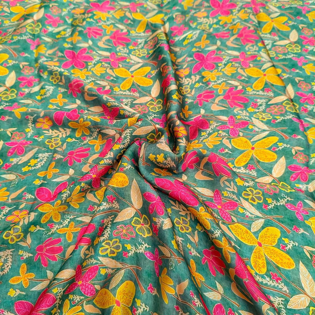 Satin Georgette Print 44 Inch Width