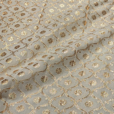 Pure Chanderi Brocades Dyeable