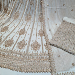 Pure Georgette Handwork Lehenga Choli Dupatta Sets  Dyeable (R)