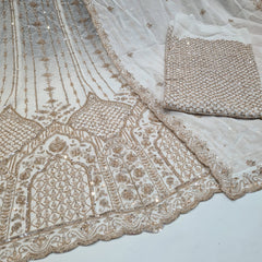 Pure Georgette Handwork Lehenga Choli Dupatta Sets  Dyeable (R)