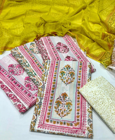 Very Beautiful unstitched cotton suits