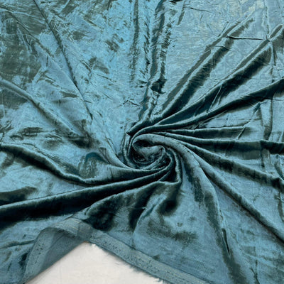 Aqua Grey Pure Viscose Velvet 44 inch width (Shade -7444 More )