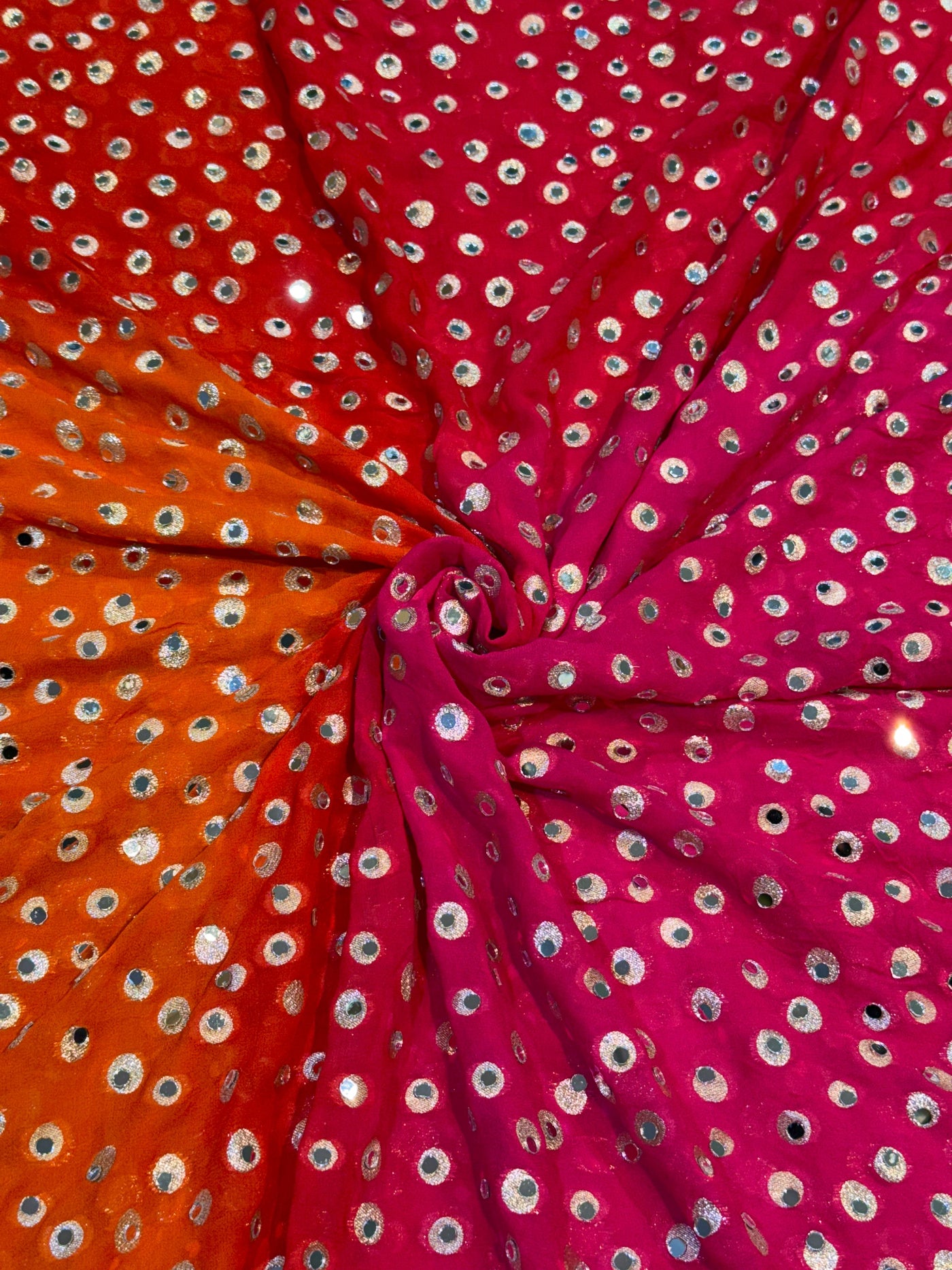 Rubani Multi Real Mirror Handwork Dupatta 2.40 Meter Length