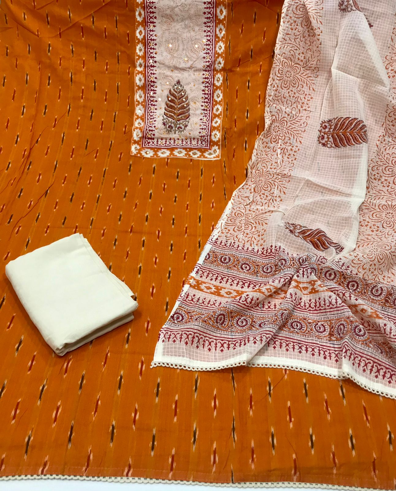 Very Beautiful Unstitched cotton Suits