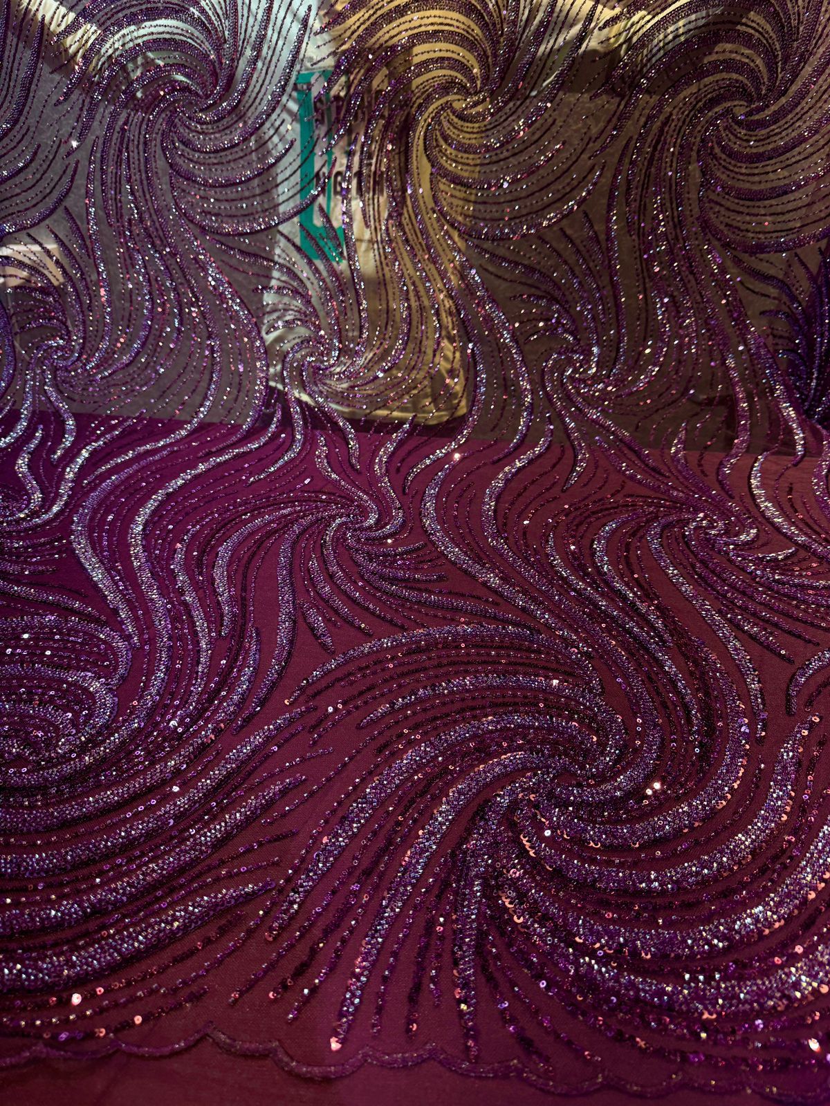 Kayamat Handwork Net Embroidery Fabric 54 Inch