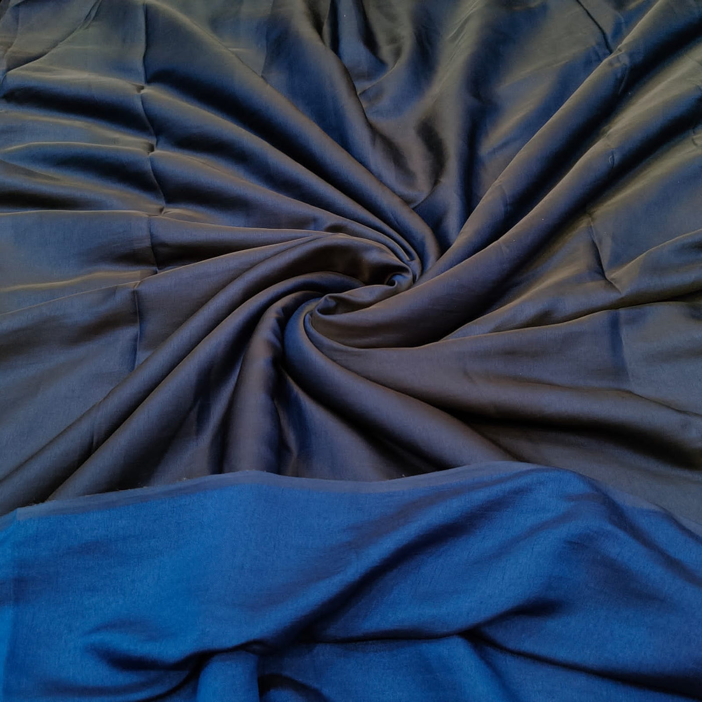 Two Tone Reversible Satin Silk