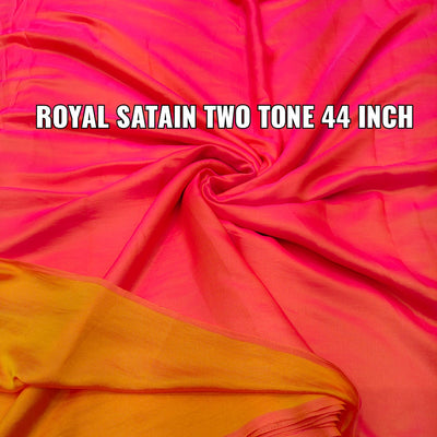 Two Tone Reversible Satin Silk