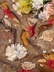 (Wholesale Pack Of 20 meter -Dispatch After 7 days )  Pure Viscose Crape Prints  (Design -  RA02739-1)