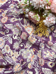 (Wholesale Pack Of 20 meter -Dispatch After 7 days )  Pure Viscose Crape Prints  (Design -(H) VE 2532 A)