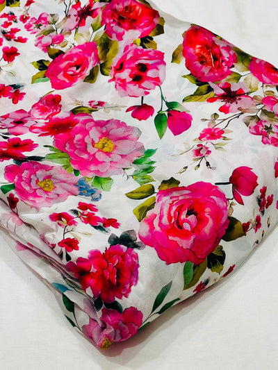 Satin Georgette Prints Supersoft And Comfortable