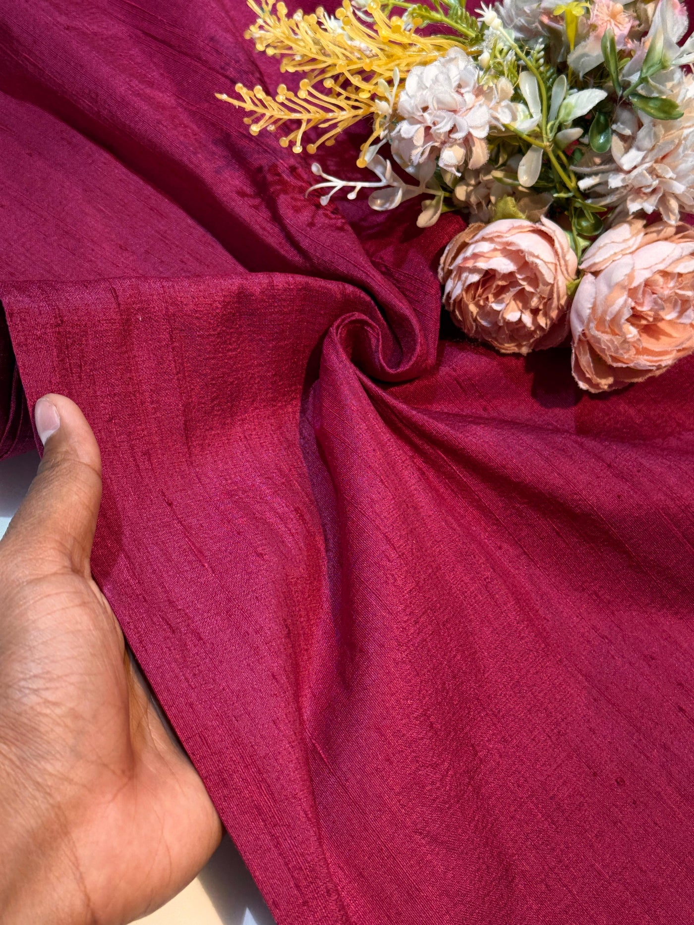 Rani Pure Raw Silk Solid Colors Mill Dyed 44 Inch width (Shade-R15 ...
