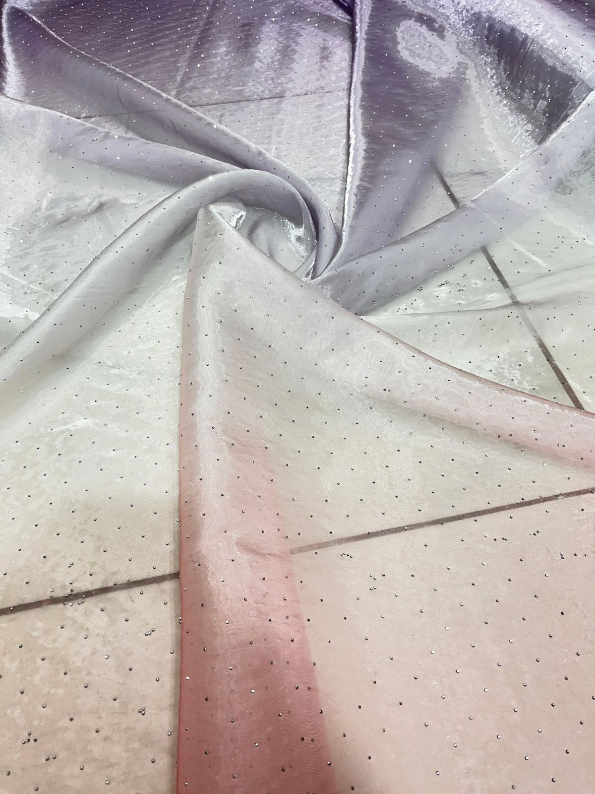 Shaded Organza with Siroski Work 54 inch width