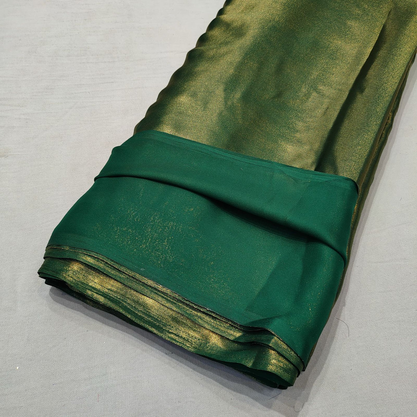 (Wholesale Pack of 20 meter) Superflowy Satin Georgette Shimmer Foil 44 inch width