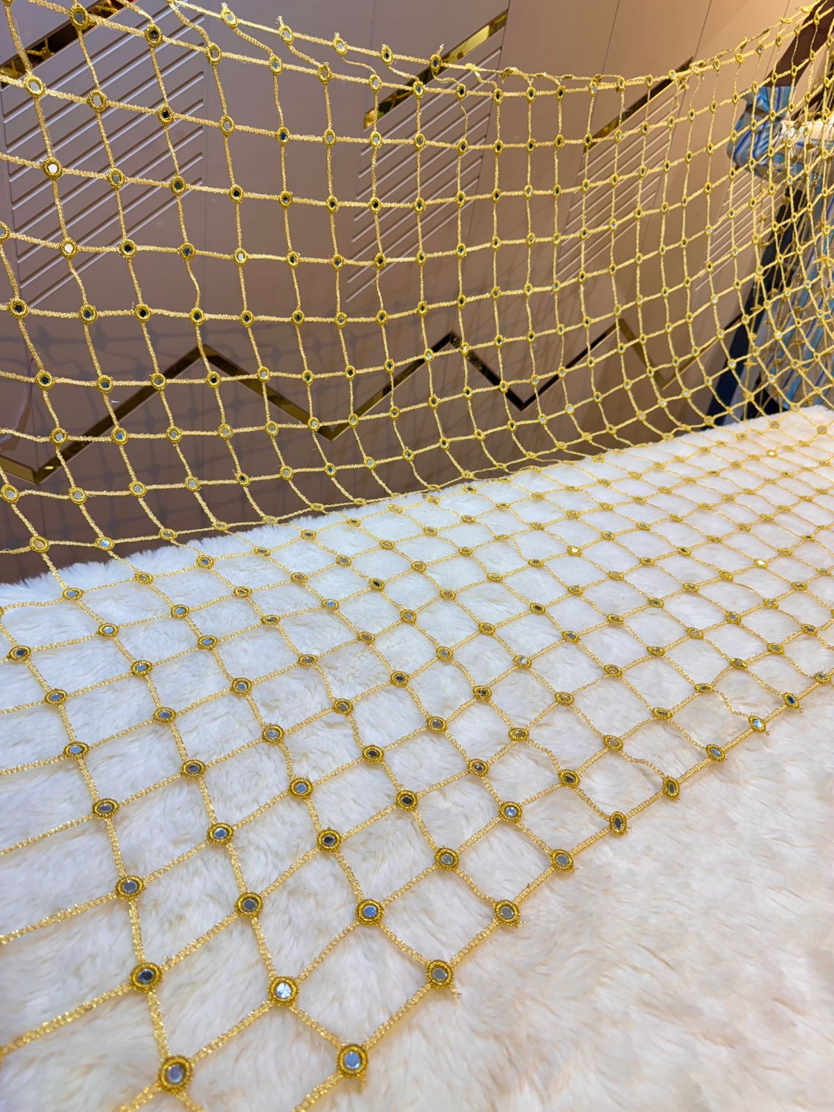 Preorder -Viral Crochet Real Handwork Mirror Dupatta (Dispatch after 20 Days)