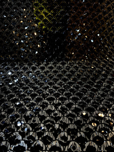 Zila Beautiful Lycra Imported Net Embroidery Long Cutdana and Sequins 54 Inch width