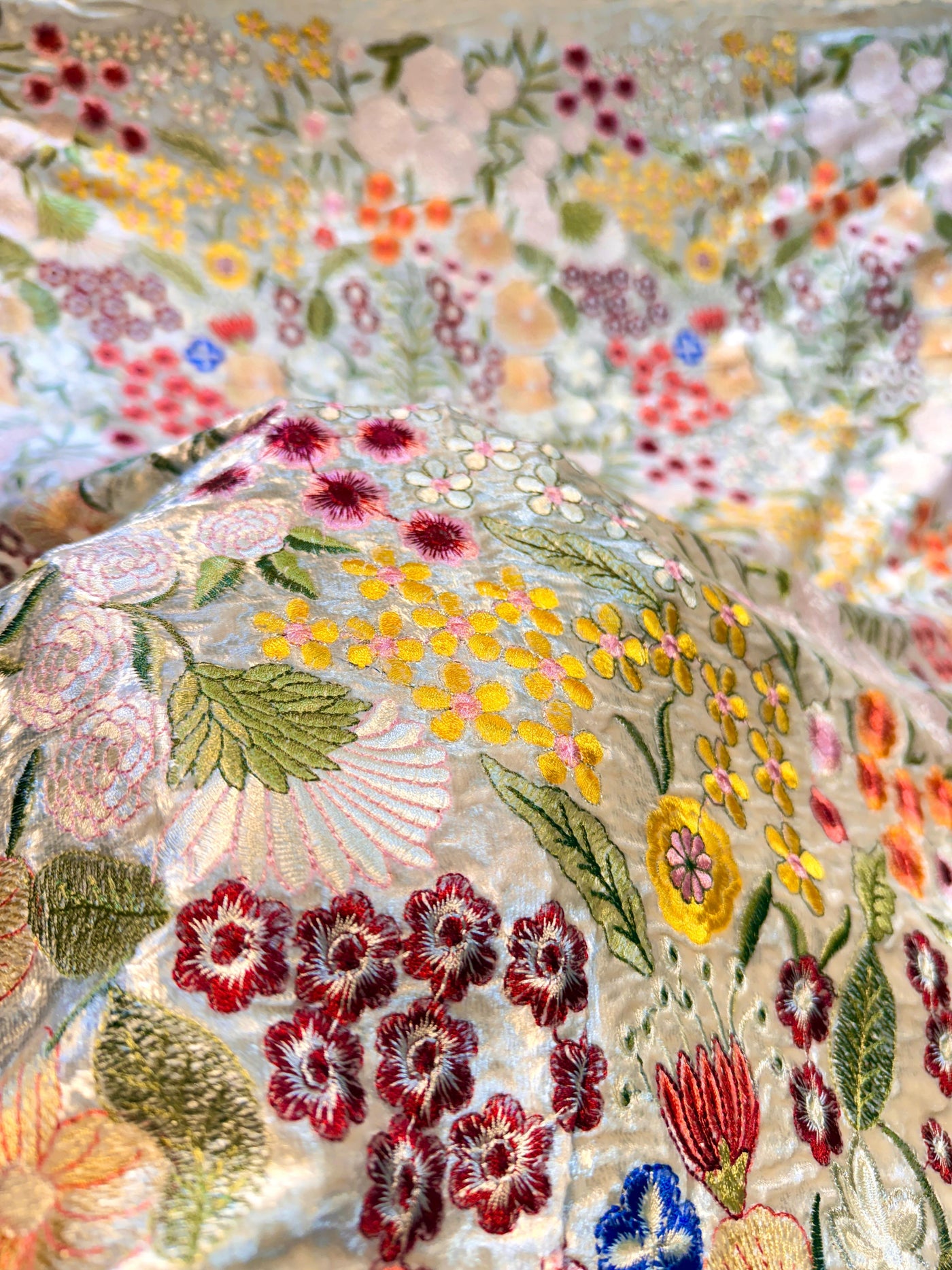 Kiara Pure Velvet Embroidery 44 Inch width