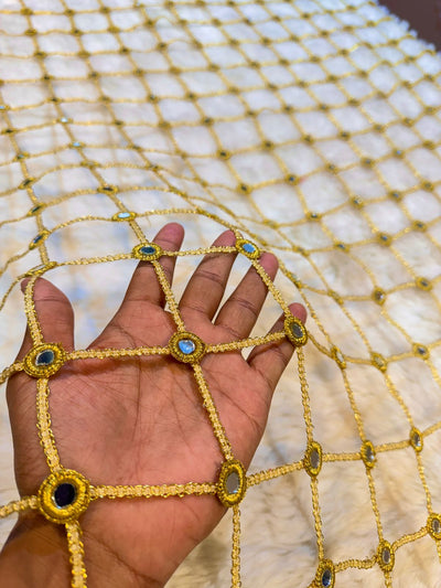 Preorder -Viral Crochet Real Handwork Mirror Dupatta (Dispatch after 20 Days)