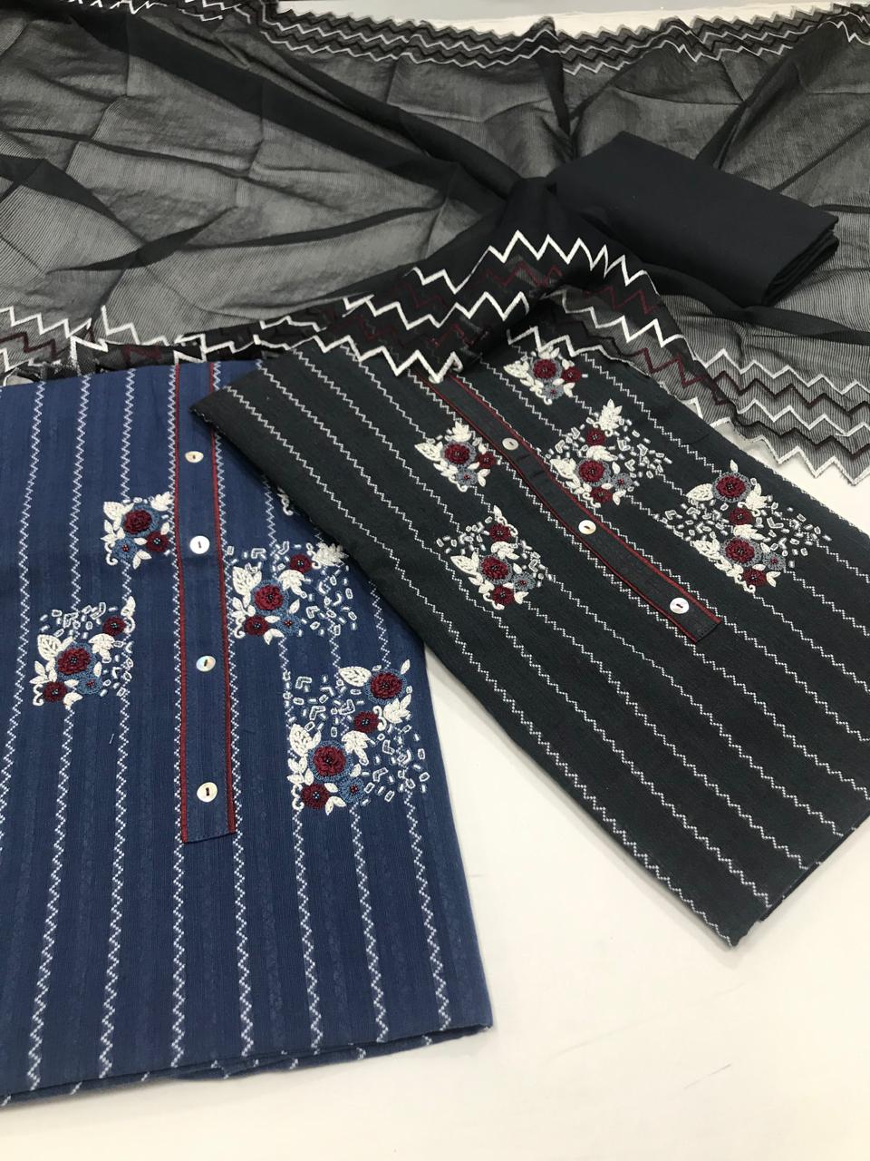 Very beautiful unstiched cotton suits