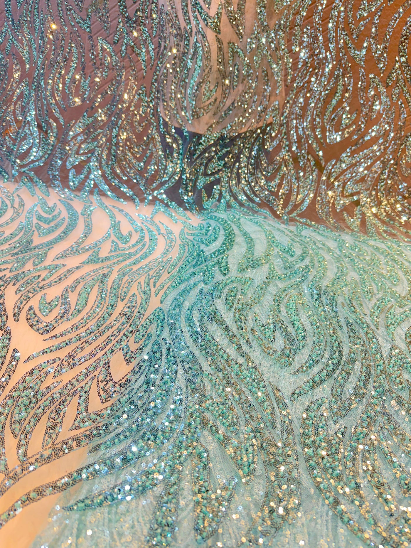 Azmi Imported Net Handwork Embroidery 54 inch width