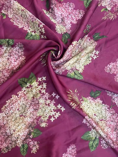 Bebo Satin Georgette Floral Print 44 Inch width