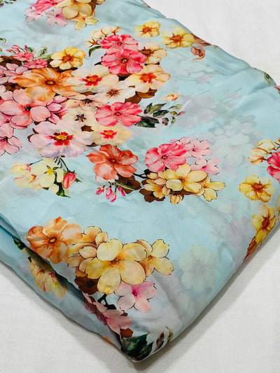 Satin Georgette Prints Supersoft And Comfortable