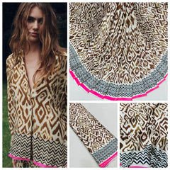 (Precut of 0.95 Meter) Satin Georgette Print 44 Inch Width