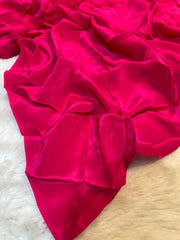 (Precut of 0.60 Meter) Pure Viscose Crape Solid Colors (Shade- 1116 More )