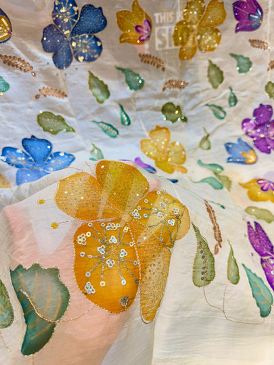Tina pure Viscose Organza Embroidery 44 inch Width