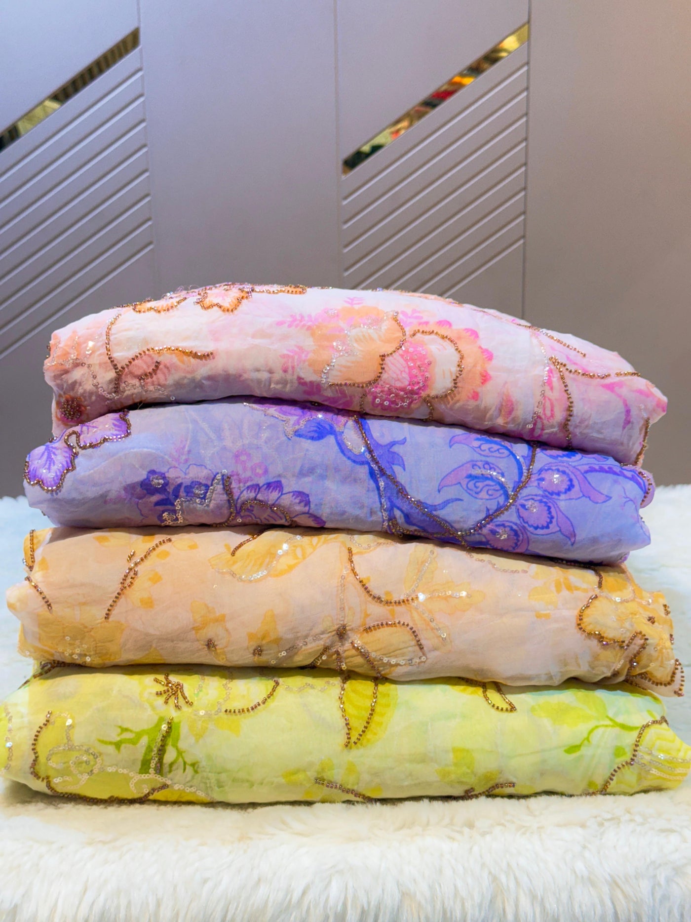 Roma Pure Viscose Organza Embroidery 46 inch width