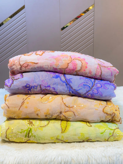 Roma Pure Viscose Organza Embroidery 46 inch width