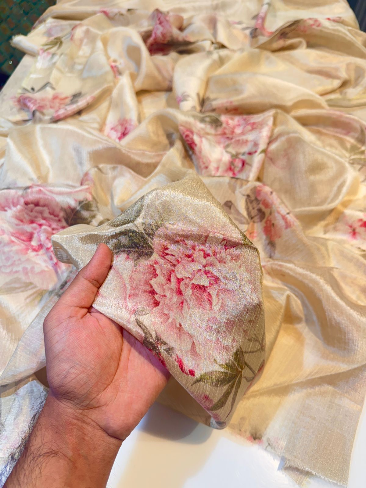 Ily Crush Tissue Floral  Prints 44 inch width