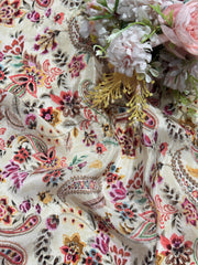 (Wholesale Pack Of 20 meter -Dispatch After 7 days )  Pure Viscose Crape Prints  (Design -(H)_VE_2516_A-)